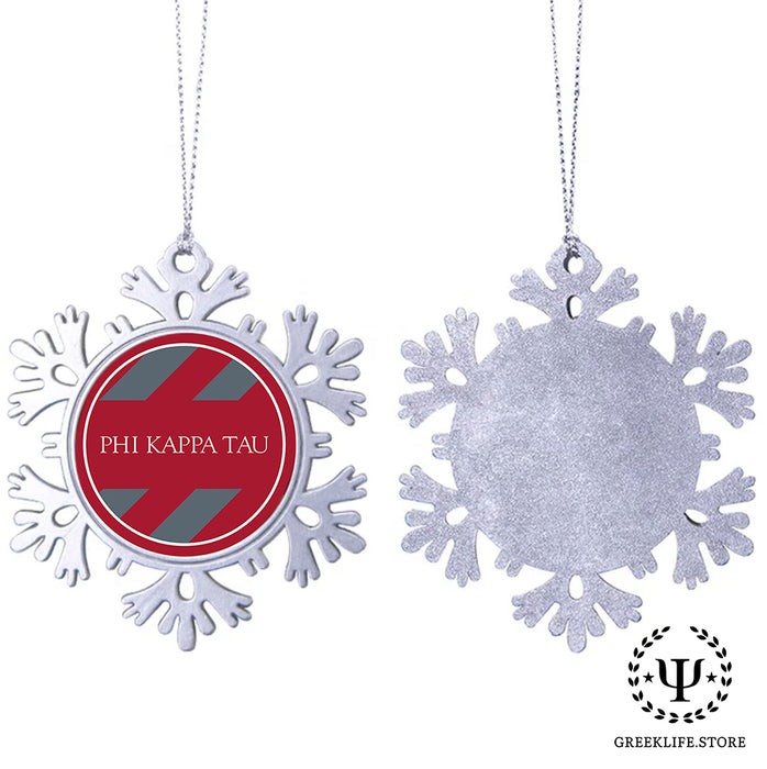 Phi Kappa Tau Christmas Ornament - Snowflake Metal