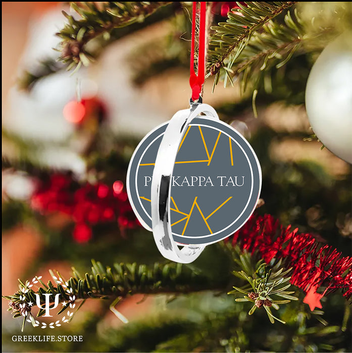Phi Kappa Tau Christmas Reversible Flat Round Ornament