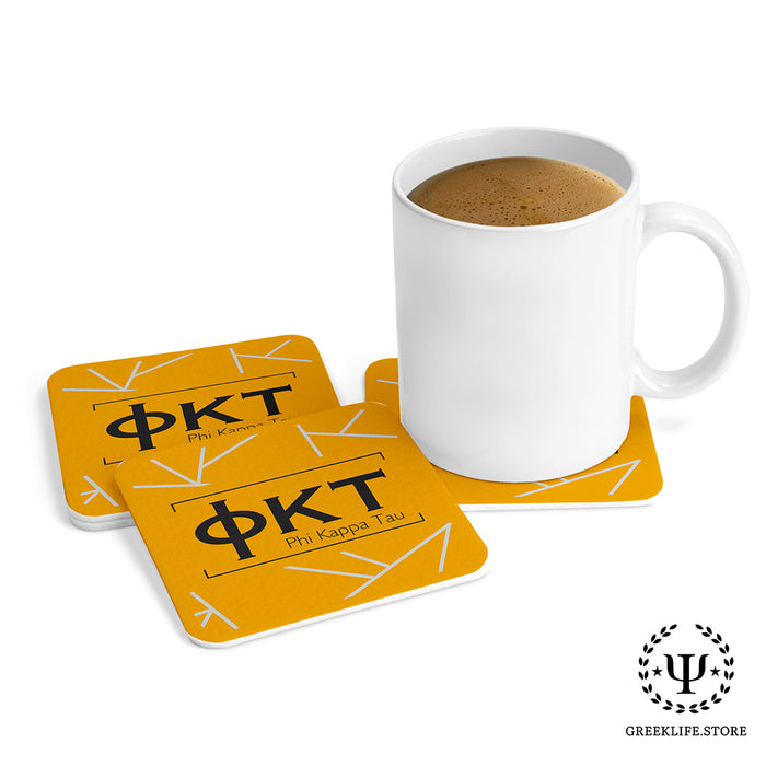 Phi Kappa Tau Beverage Coasters Square (Set of 4)