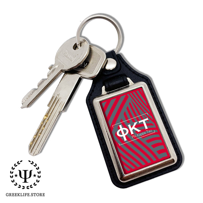 Phi Kappa Tau Keychain Rectangular