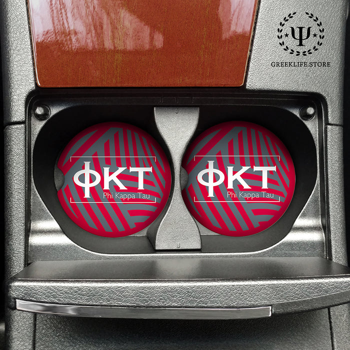 Phi Kappa Tau Car Cup Holder Coaster (Set of 2)