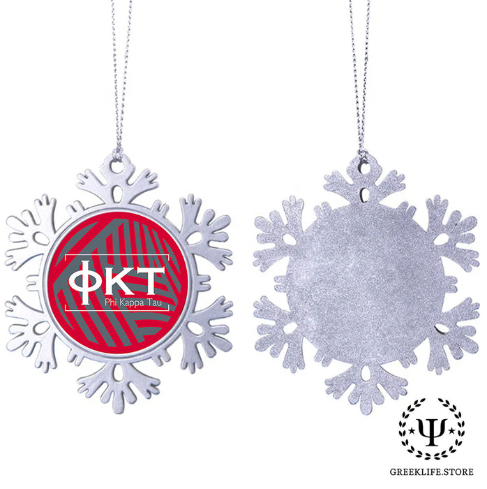 Phi Kappa Tau Christmas Ornament - Snowflake Metal