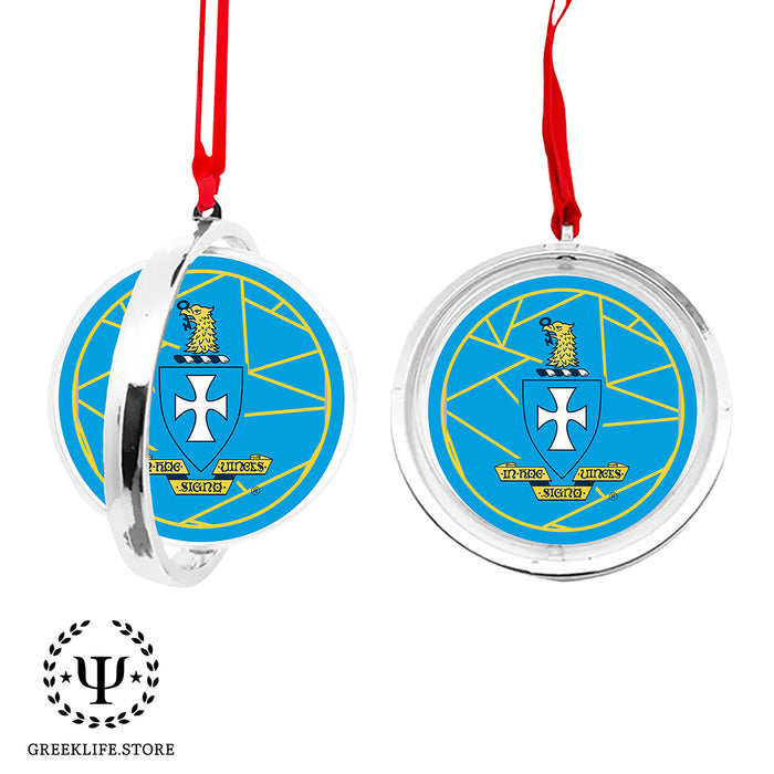 Sigma Chi Christmas Reversible Flat Round Ornament