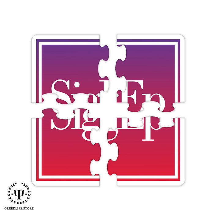 Sigma Phi Epsilon Beverage Jigsaw Puzzle Coasters Square (Set of 4)
