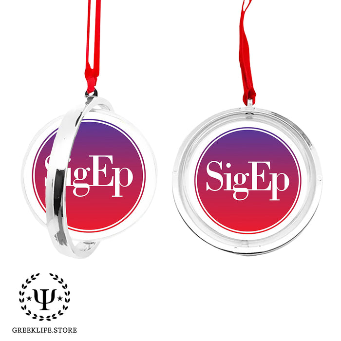 Sigma Phi Epsilon Christmas Reversible Flat Round Ornament