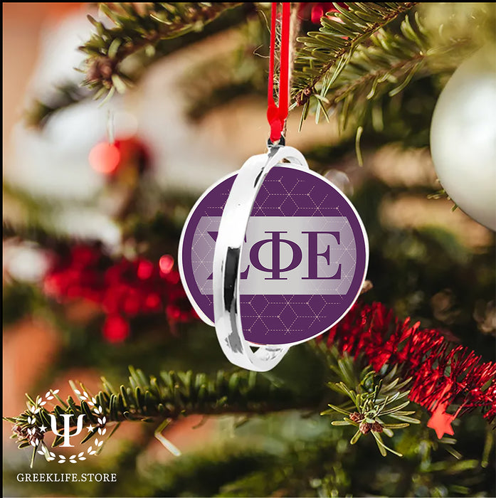 Sigma Phi Epsilon Christmas Reversible Flat Round Ornament
