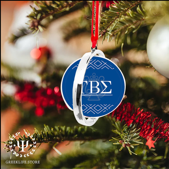 Tau Beta Sigma Christmas Reversible Flat Round Ornament