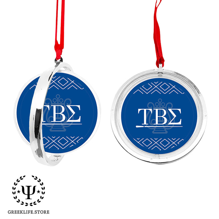 Tau Beta Sigma Christmas Reversible Flat Round Ornament