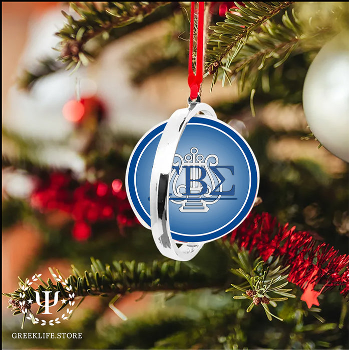 Tau Beta Sigma Christmas Reversible Flat Round Ornament