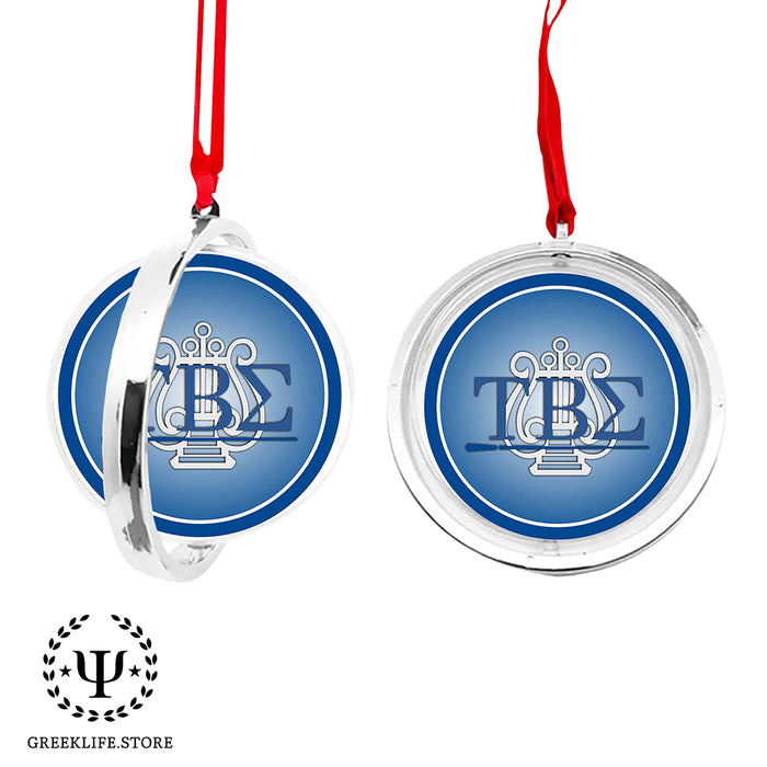 Tau Beta Sigma Christmas Reversible Flat Round Ornament