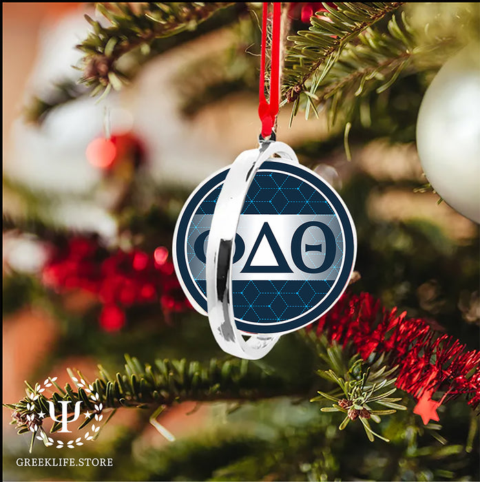 Phi Delta Theta Christmas Reversible Flat Round Ornament