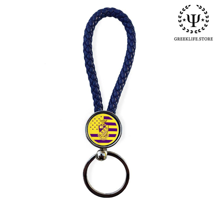 Phi Sigma Pi Key chain round