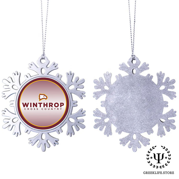 Winthrop University Christmas Ornament - Snowflake Metal