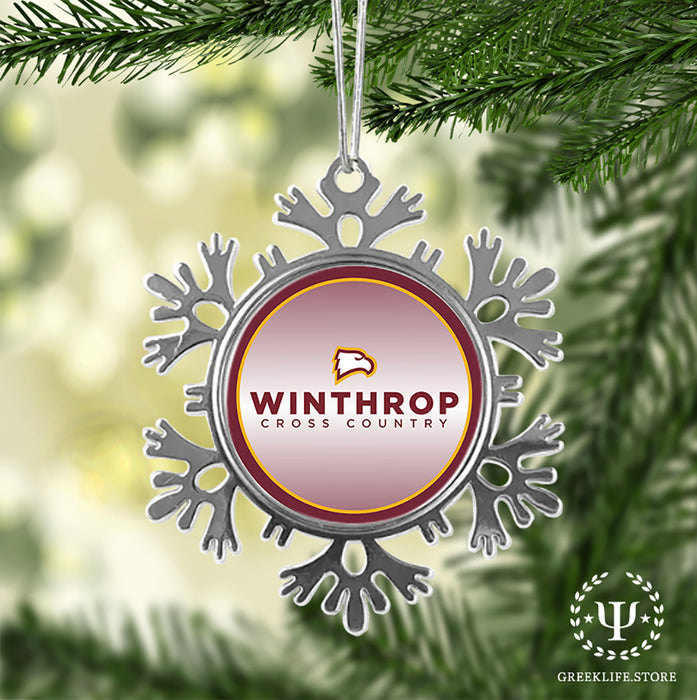 Winthrop University Christmas Ornament - Snowflake Metal