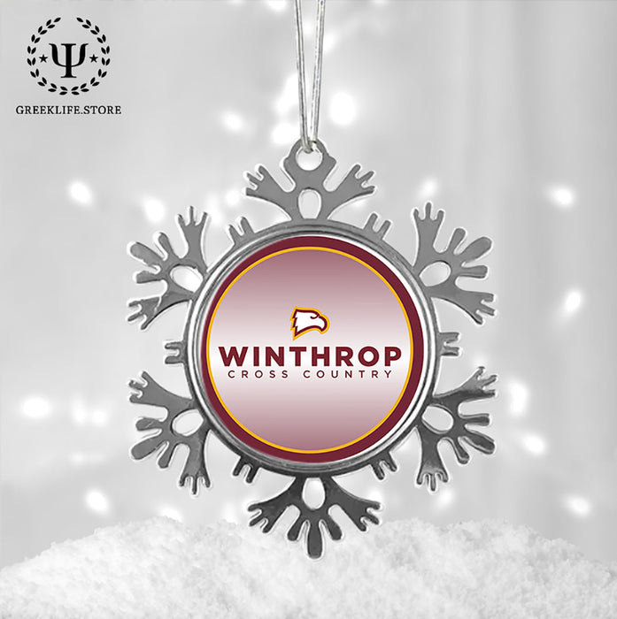 Winthrop University Christmas Ornament - Snowflake Metal