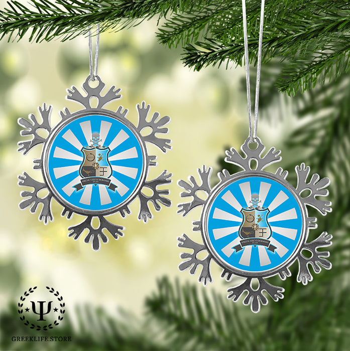 Phi Kappa Sigma Christmas Ornament - Snowflake Metal