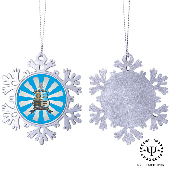 Phi Kappa Sigma Christmas Ornament - Snowflake Metal
