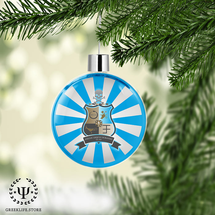 Phi Kappa Sigma Christmas Ornament Flat Round