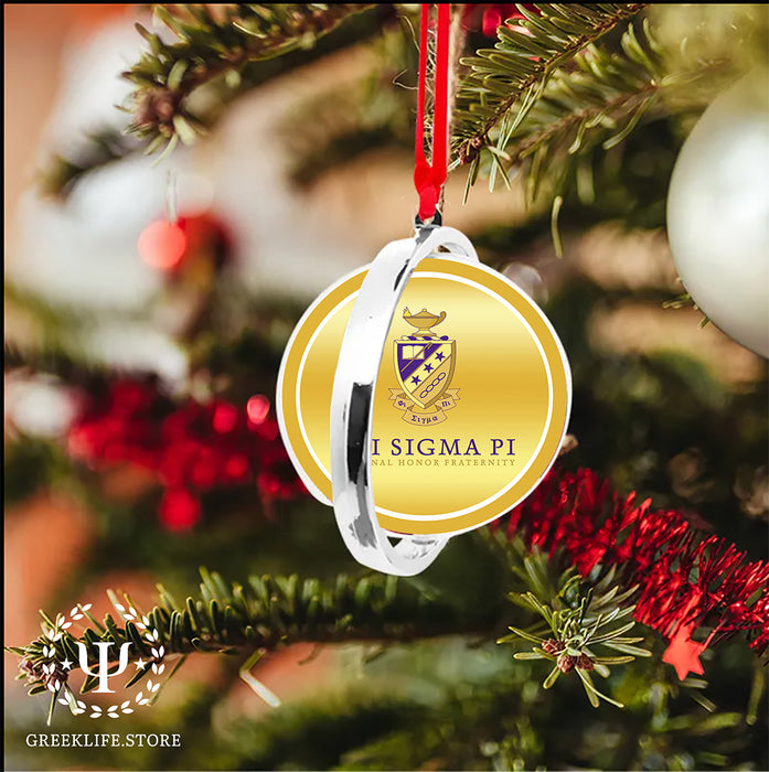 Phi Sigma Pi Christmas Reversible Flat Round Ornament