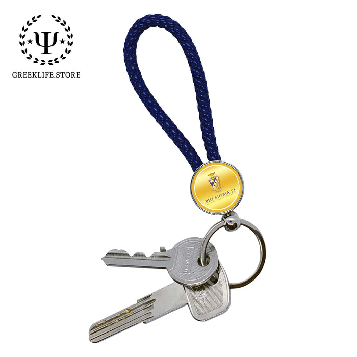 Phi Sigma Pi Key chain round