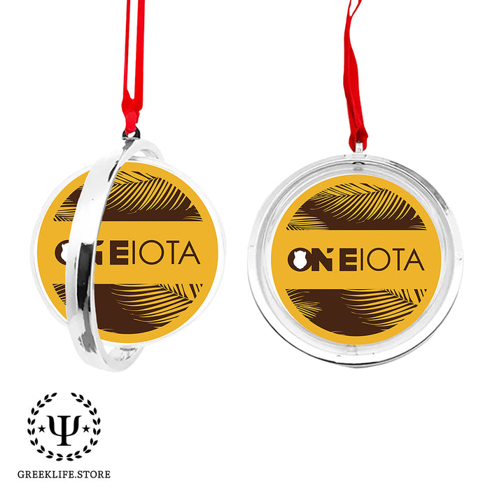 Iota Phi Theta Christmas Reversible Flat Round Ornament
