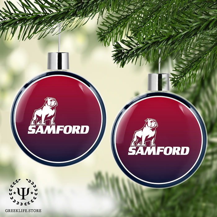 Samford University Christmas Ornament Flat Round
