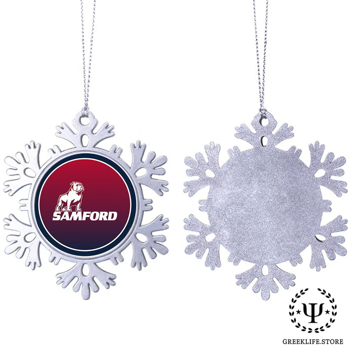 Samford University Christmas Ornament - Snowflake Metal