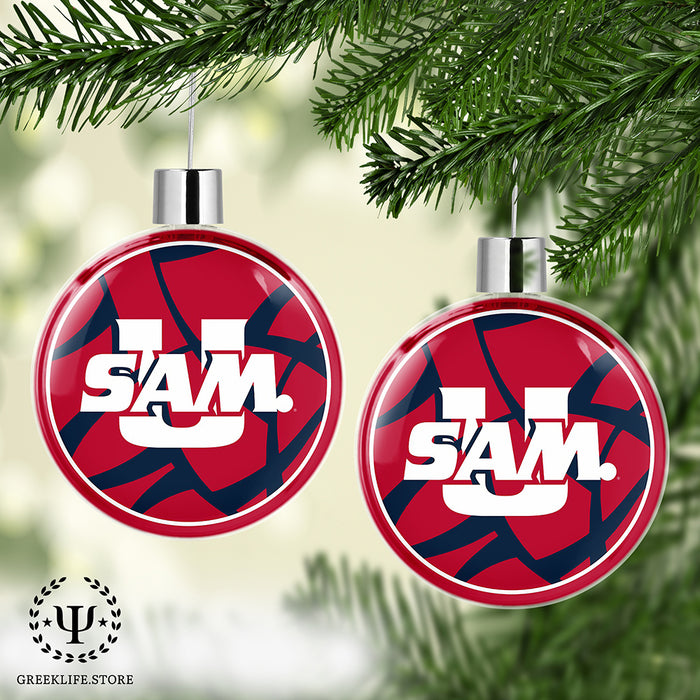 Samford University Christmas Ornament Flat Round