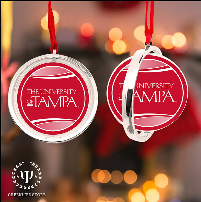University of Tampa Christmas Reversible Flat Round Ornament