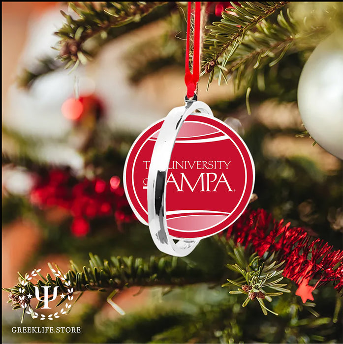 University of Tampa Christmas Reversible Flat Round Ornament
