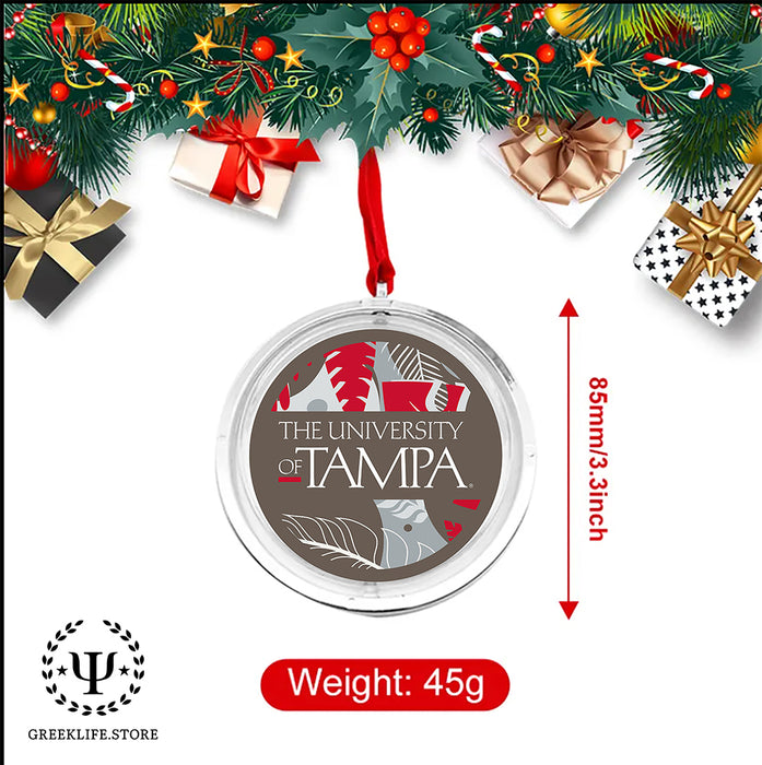 University of Tampa Christmas Reversible Flat Round Ornament