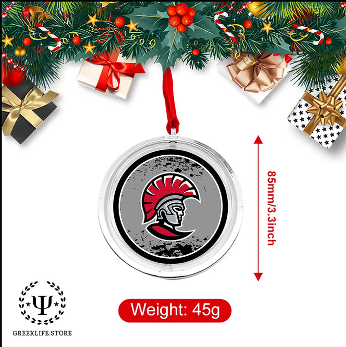 University of Tampa Christmas Reversible Flat Round Ornament