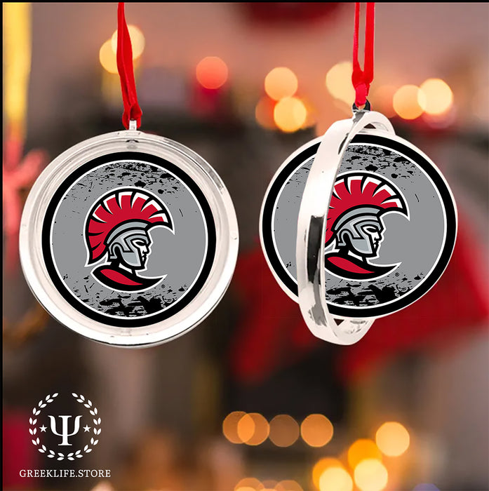 University of Tampa Christmas Reversible Flat Round Ornament
