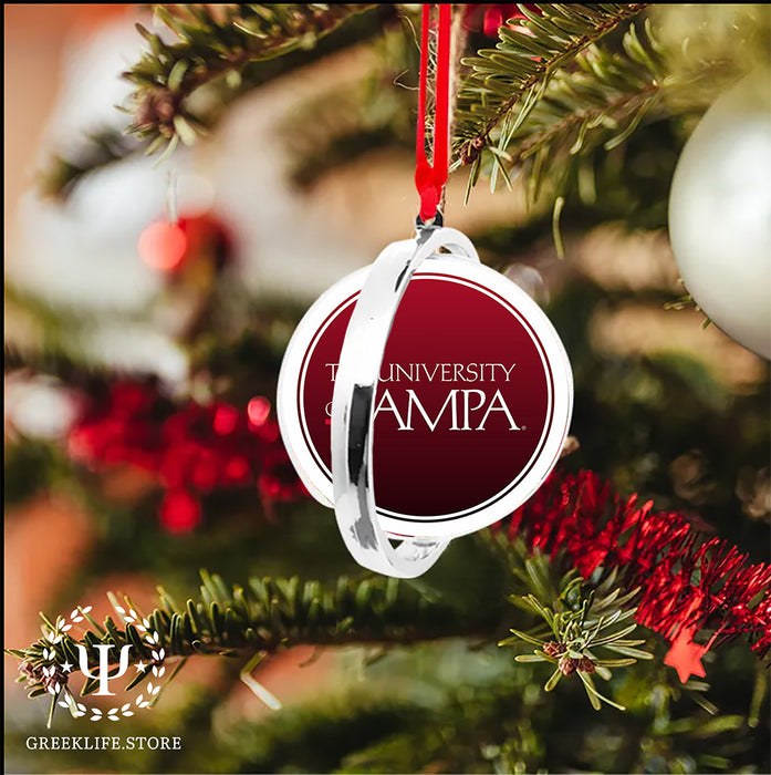 University of Tampa Christmas Reversible Flat Round Ornament
