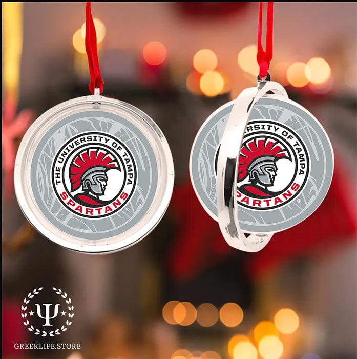 University of Tampa Christmas Reversible Flat Round Ornament
