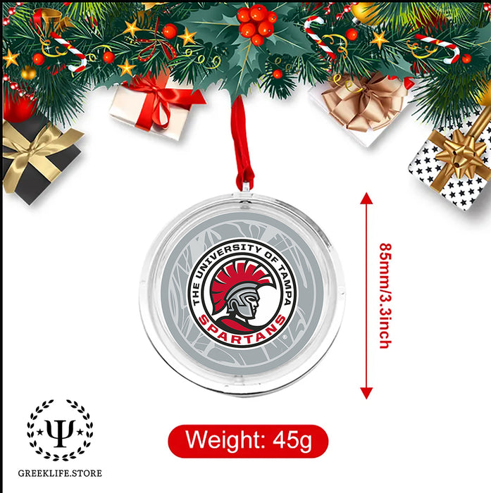 University of Tampa Christmas Reversible Flat Round Ornament