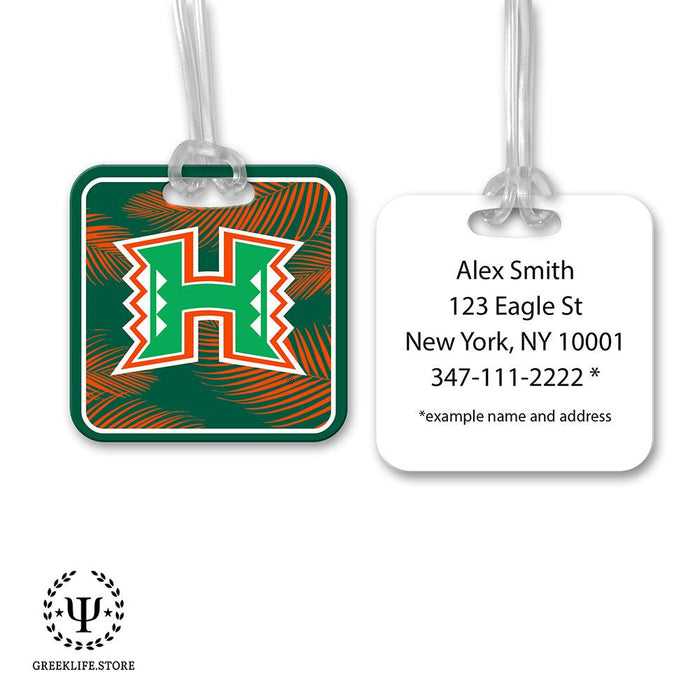 University of Hawaii Luggage Bag Tag (square)