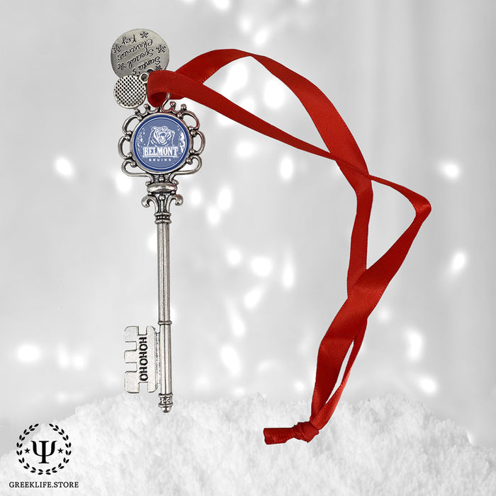 Belmont University Christmas Ornament Santa Magic Key