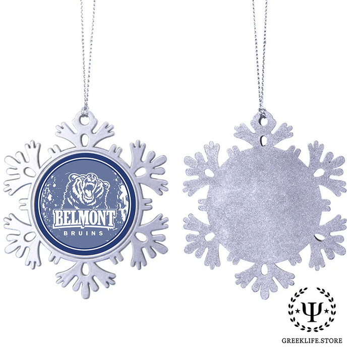 Belmont University Christmas Ornament - Snowflake Metal