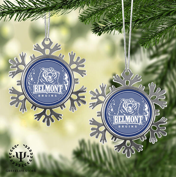 Belmont University Christmas Ornament - Snowflake Metal