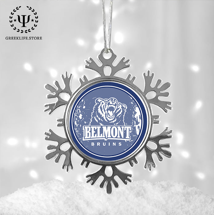 Belmont University Christmas Ornament - Snowflake Metal