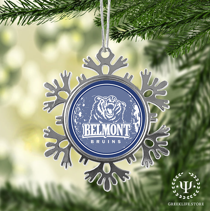 Belmont University Christmas Ornament - Snowflake Metal