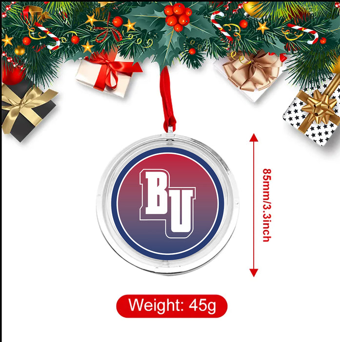 Belmont University Christmas Reversible Flat Round Ornament
