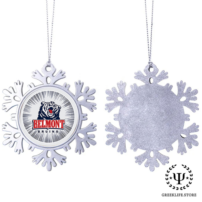 Belmont University Christmas Ornament - Snowflake Metal