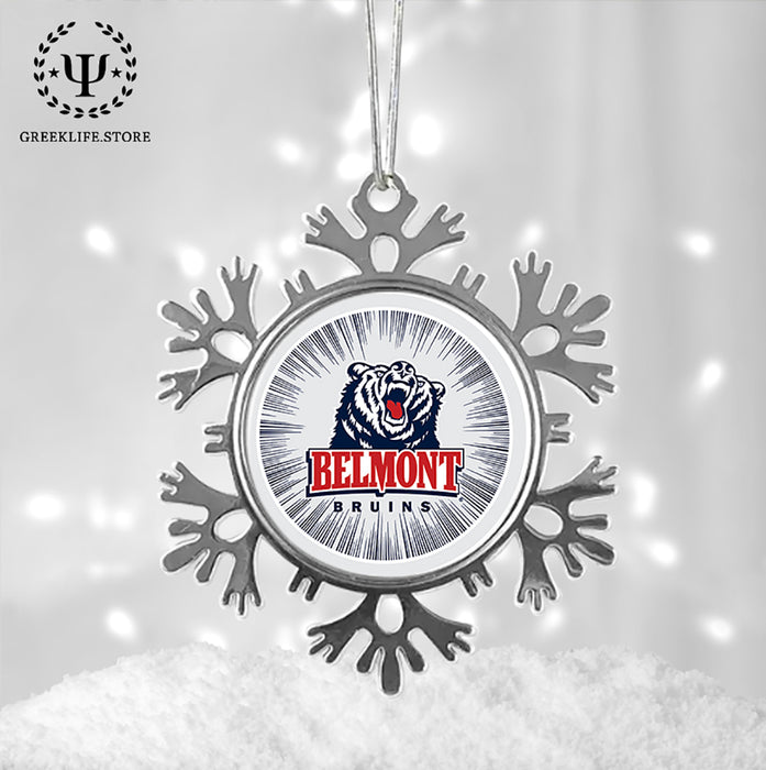 Belmont University Christmas Ornament - Snowflake Metal