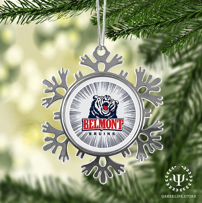 Belmont University Christmas Ornament - Snowflake Metal