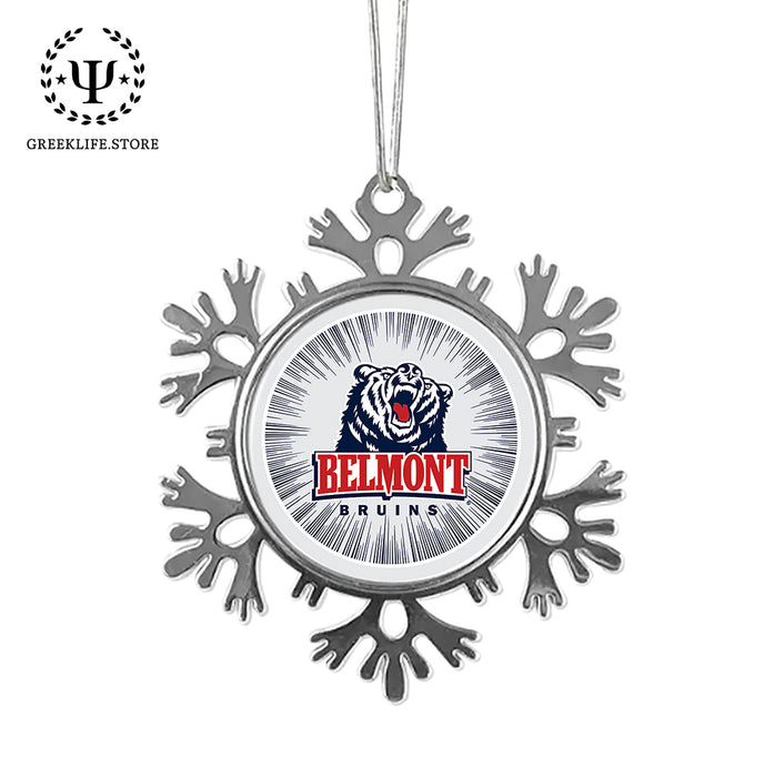 Belmont University Christmas Ornament - Snowflake Metal