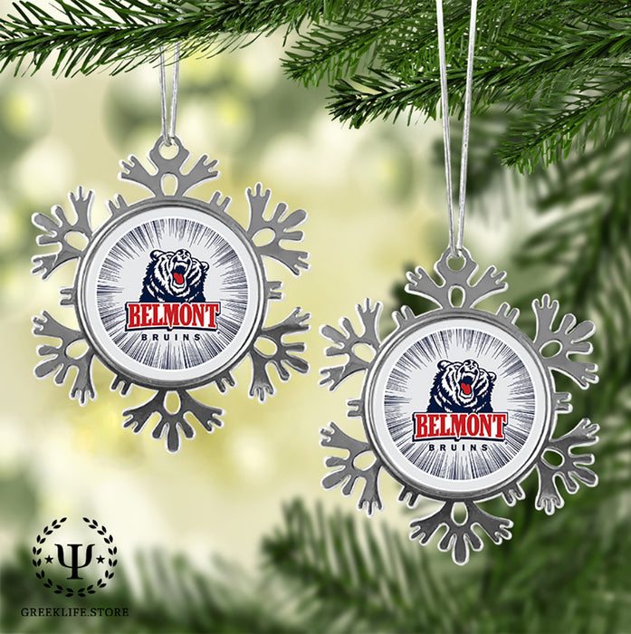 Belmont University Christmas Ornament - Snowflake Metal