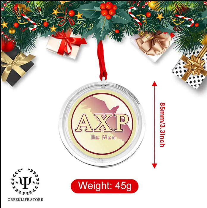 Alpha Chi Rho Christmas Reversible Flat Round Ornament