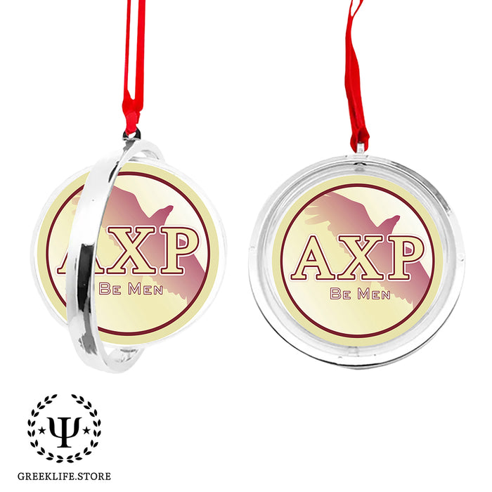 Alpha Chi Rho Christmas Reversible Flat Round Ornament